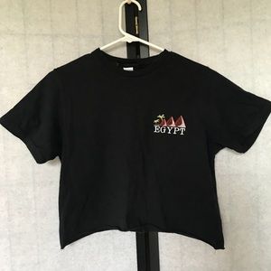 EGYPTIAN HARLEY DAVIDSON CROP TOP